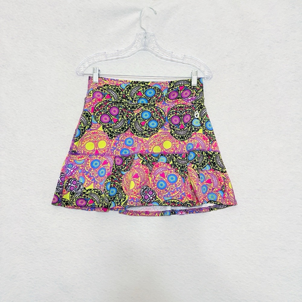 Dona Jo Skirt Skort Womens Size 2 Multicolor Paisley Skirt Skort Tennis Golf